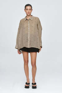 Womens Tops Shirts: Marle Edie Shirt - Laurel