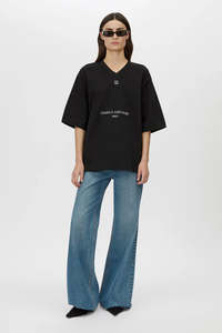 Camilla and Marc Larissa Logo Tee - Black