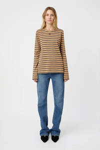 Camilla And Marc: Camilla and Marc Sora LS Tee - Tan