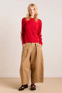 Damson Madder: Damson Madder Mara Trouser - Sand