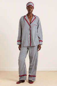 Damson Madder Antonia PJ Set - Navy Gingham