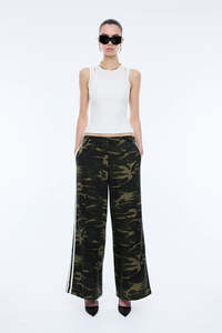 Ena Pelly: Ena Pelly Myla Wide Leg Pant - Camo