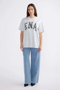 Ena Pelly Jessie Oversized Tee - Grey Marle