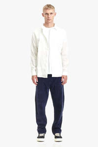 End Of Season Sale Commoners: Commoners Mens Classic Linen Shirt - White