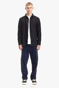 Commoners Mens Classic Linen Shirt - Black