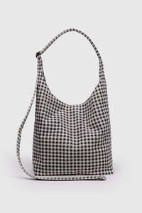 Baggu Large Nylon Sling - Black White Gingham