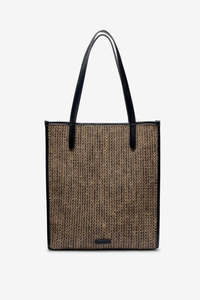 Brie Leon: Brie Leon Mia Tote - Raffia Stripe
