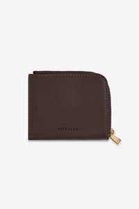 Brie Leon: Brie Leon Adie Zip Around Wallet - Chocolate
