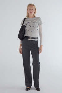 Paloma Wool: Paloma Wool O'Clock T-Shirt - Grey