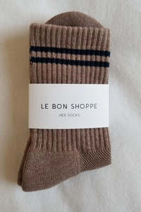 Le Bon Shoppe Boyfriend Socks - Cocoa