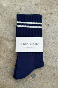Le Bon Shoppe Boyfriend Socks - Navy