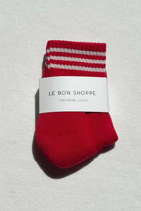 Le Bon Shoppe Girlfriend Socks - Scarlet