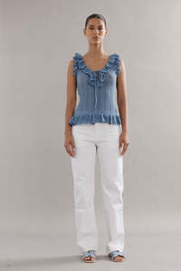 Caitlin Crisp: Caitlin Crisp Darwin Tank - Blue