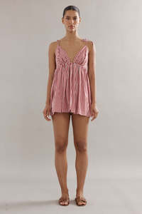 Caitlin Crisp Esther Top - Red Gingham