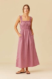 Ruby: Ruby Trulli Dress - Pink Burgundy