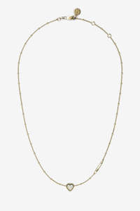 Stolen Girlfriends Club Dahlia's Heart Necklace - Gold