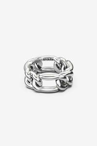 Rings: Stolen Girlfriends Club Curbed Spacer Ring - Silver