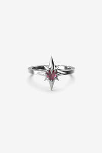 Rings: Stolen Girlfriends Club Gothic Star Ring - Silver
