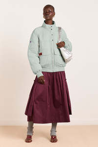 Damson Madder: Damson Madder Berta Midi Skirt - Fig