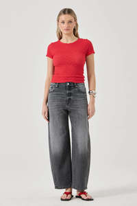 All Denim: Rollas Gigi Barrel - Black Mountain