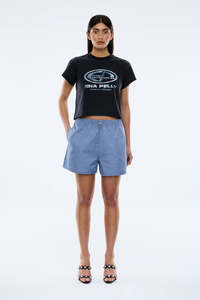 Ena Pelly EP Vintage Baby Tee - Black