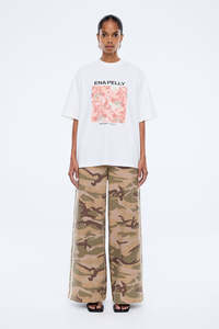 Ena Pelly Coral Floral Tee - White