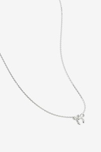 By Charlotte Forever More Bow Necklace - Silver