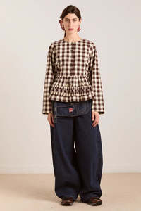 Damson Madder Maddison Blouse - Gingham