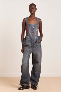 Damson Madder Mitzie Top - Harbour Wash