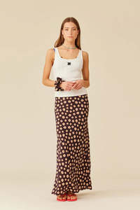Sale: Ruby Thea Skirt - Brown Ditzy