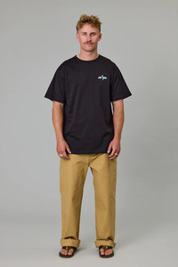 Mens Sale: Just Another Fisherman Shag Sea Tee - Black