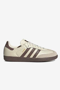 Womens Shoes: Adidas Samba OG W - Cream White / Earth Strata