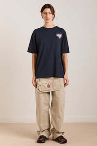 Damson Madder: Damson Madder All Day Breakfast Tee - Navy