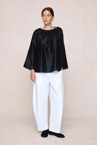 Womens Tops Shirts: Marle Kasia Top - Black
