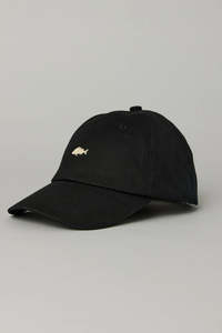 Hats: Just Another Fisherman Stamp Tiller Wax Cap - Black
