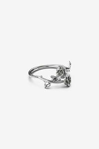 Stolen Girlfriends Club Rose Wrap Ring - Silver