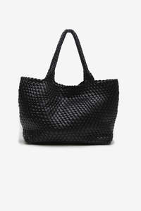 La Tribe Woven Tote Bag - Black