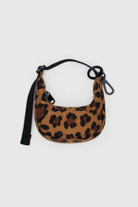 Womens Bags: Baggu Crescent Bag Charm - Leopard