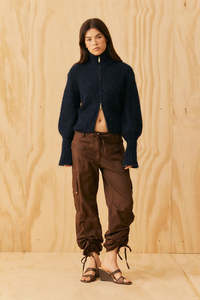 Ruby Matilda Zip Cardigan - Ink