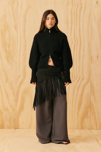 Ruby: Ruby Zip Matilda Zip Cardigan - Black