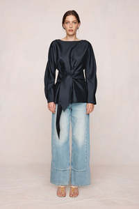 Womens Tops Shirts: Marle Eames Top - Black