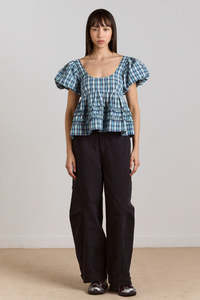 Womens Tops Shirts: Damson Madder Summer Joy Blouse - Tomboy