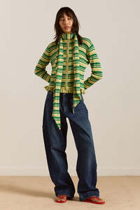 Damson Madder: Damson Madder Anelis Cardigan - Green