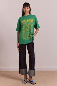 Damson Madder: Damson Madder Daily Rituals Tee - Green