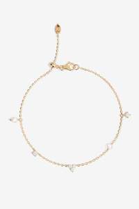 By Charlotte Moonlit Pearl Bracelet - Gold
