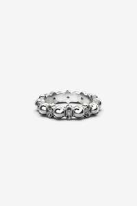 Stolen Girlfriends Club Darkness & Light Ball Chain Ring - Silver Topaz
