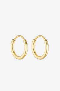 Earrings: Porter Jewellery 90's Hoops 20MM - Gold