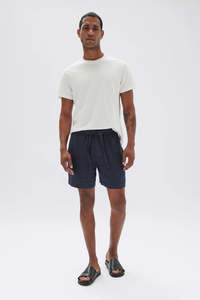 Sale: Assembly Tide Linen Shorts - True Navy
