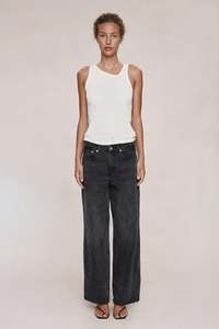 Marle Border Jean - Faded Black