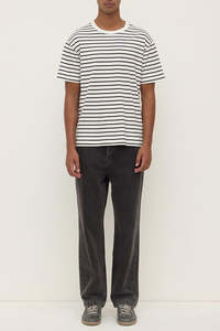 Assembly Mens Ronan Stripe Tee - Navy/White